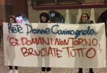 manifestazione contro i femminicidi carmagnola