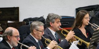 concerto natalizio a Salsasio banda di Carmagnola