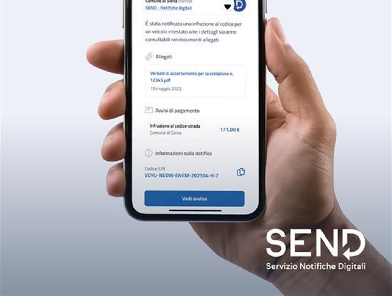 Il Comune di Carignano attiva il SEND, il Servizio di Notifiche Digitali